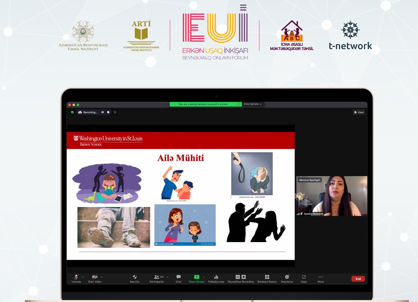 “Erkən uşaq inkişafı: yeni yanaşmalar və təcrübələr” adlı beynəlxalq onlayn forum keçirilib